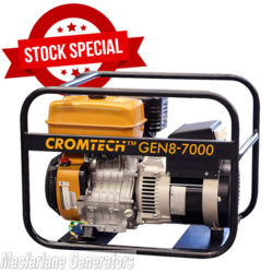 7.0kVA/kW Cromtech Recoil Start Generator (CTG85 / TG85RP) product image